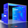 Backlit SEG Booth Kit with L-Arch Backwall & Lightbox Counter