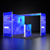 Backlit SEG Corner Booth Kit with L-Arch & Lightbox Counter
