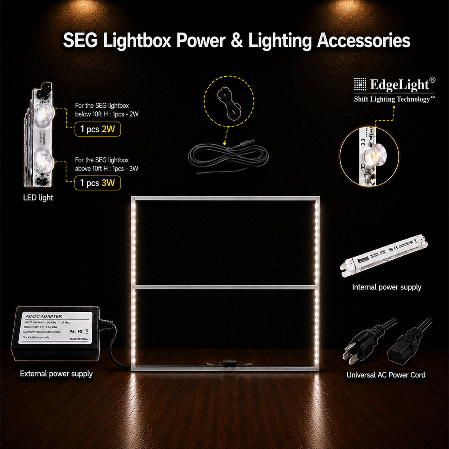 Backlit SEG Fabric Display Frame - 120mm Depth Aluminum Profile