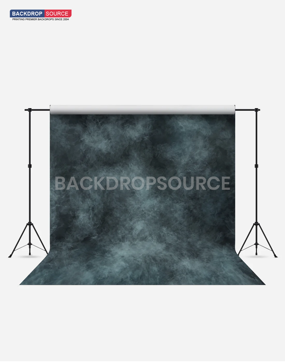 Blue Wash Cloudy Fashion Wrinkle Resistant Backdrop