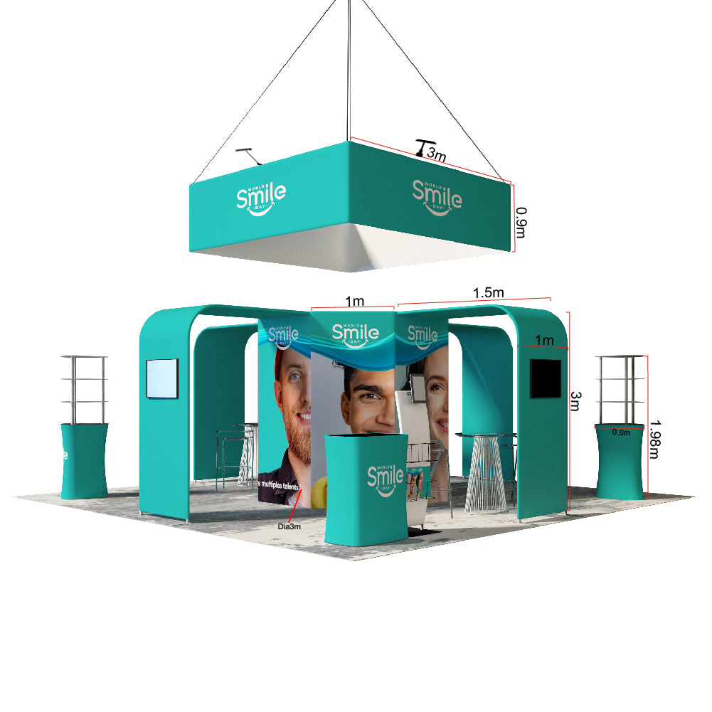 Modular Booth Kits 6m - Model 02