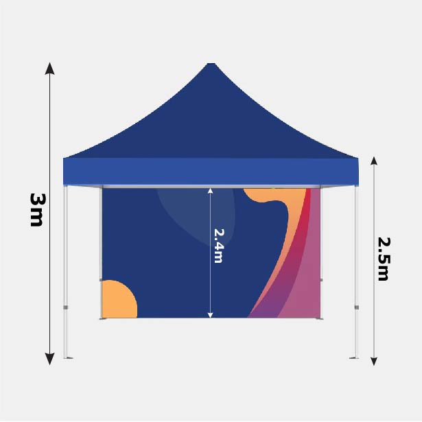 Heavy Duty Aluminum Gazebo - 6m W x 3m H