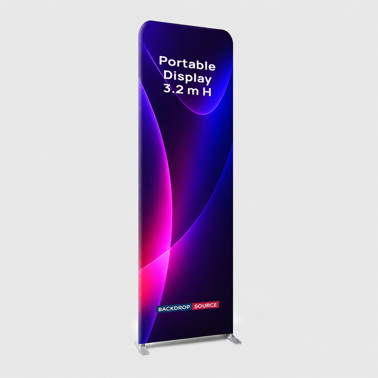 Portable 3.2m H High Fabric Exhibit Display