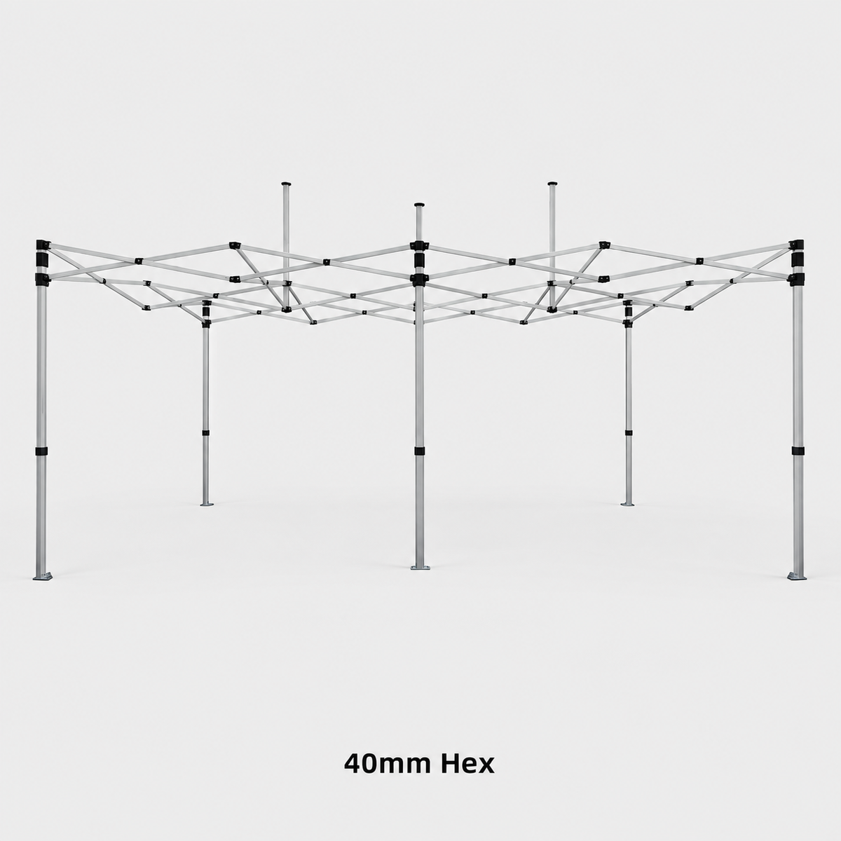 10x10 Canopy Tent with Peak Flag Kit