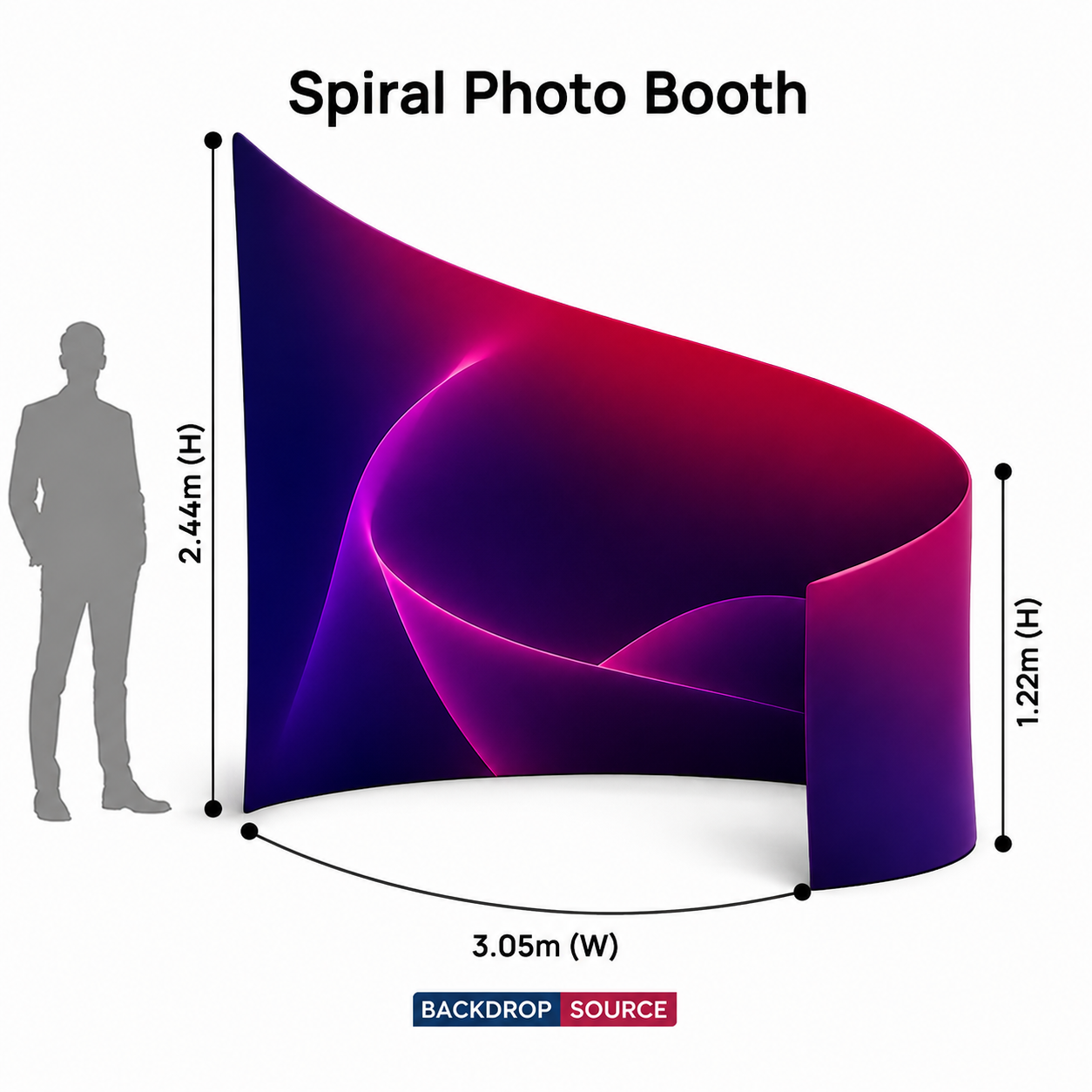 Spiral Backdrop for Photo Booths