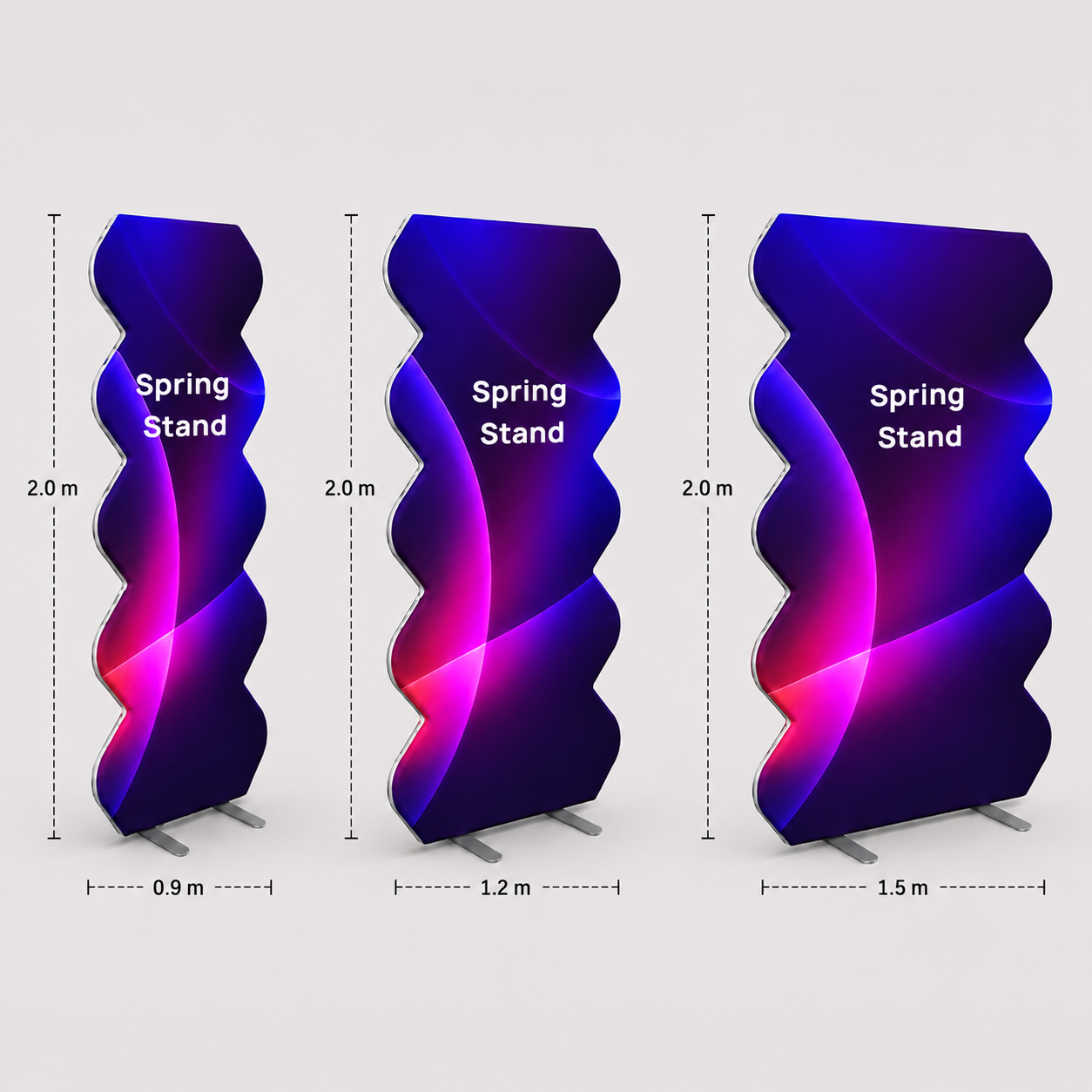 Spring Stand Fabric Backdrop for Events & Parties