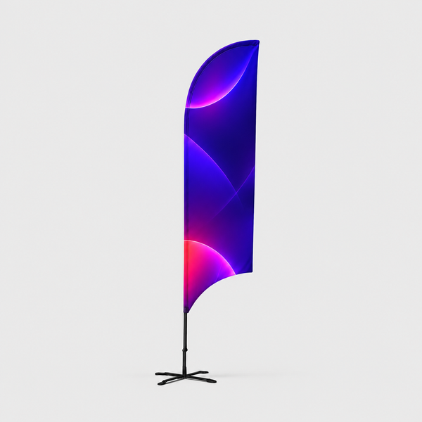 Concave Feather Flag with Uni-Fit Pole
