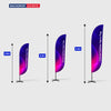 Concave Feather Fabric Flag