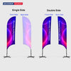 Concave Feather Fabric Flag