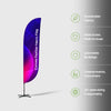 Convex Feather Fabric Flag