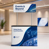 Convertible Fabric Podium Case with Header Display