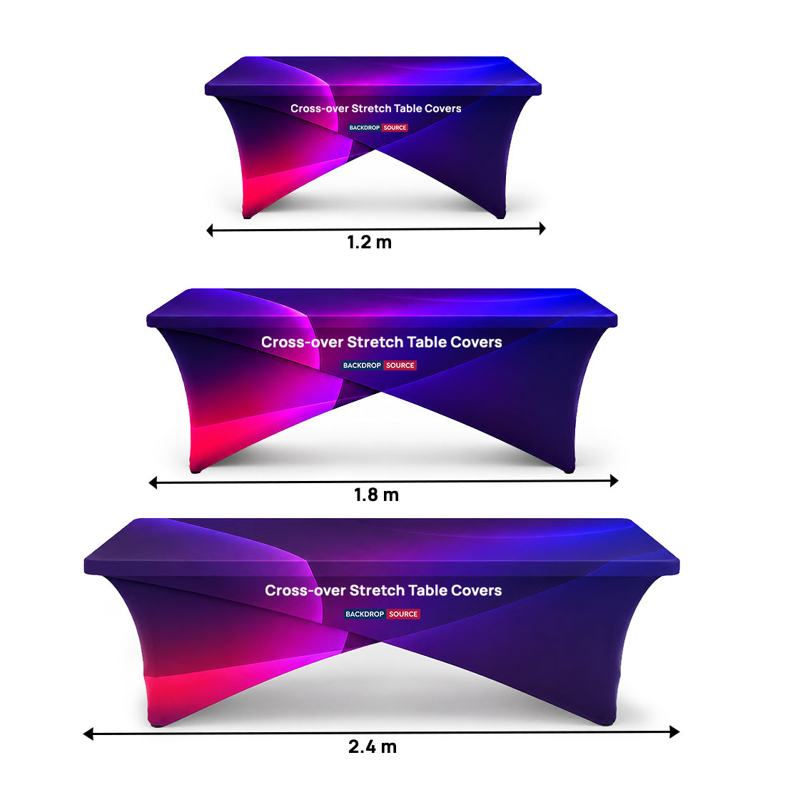Cross-over Stretch Table Covers