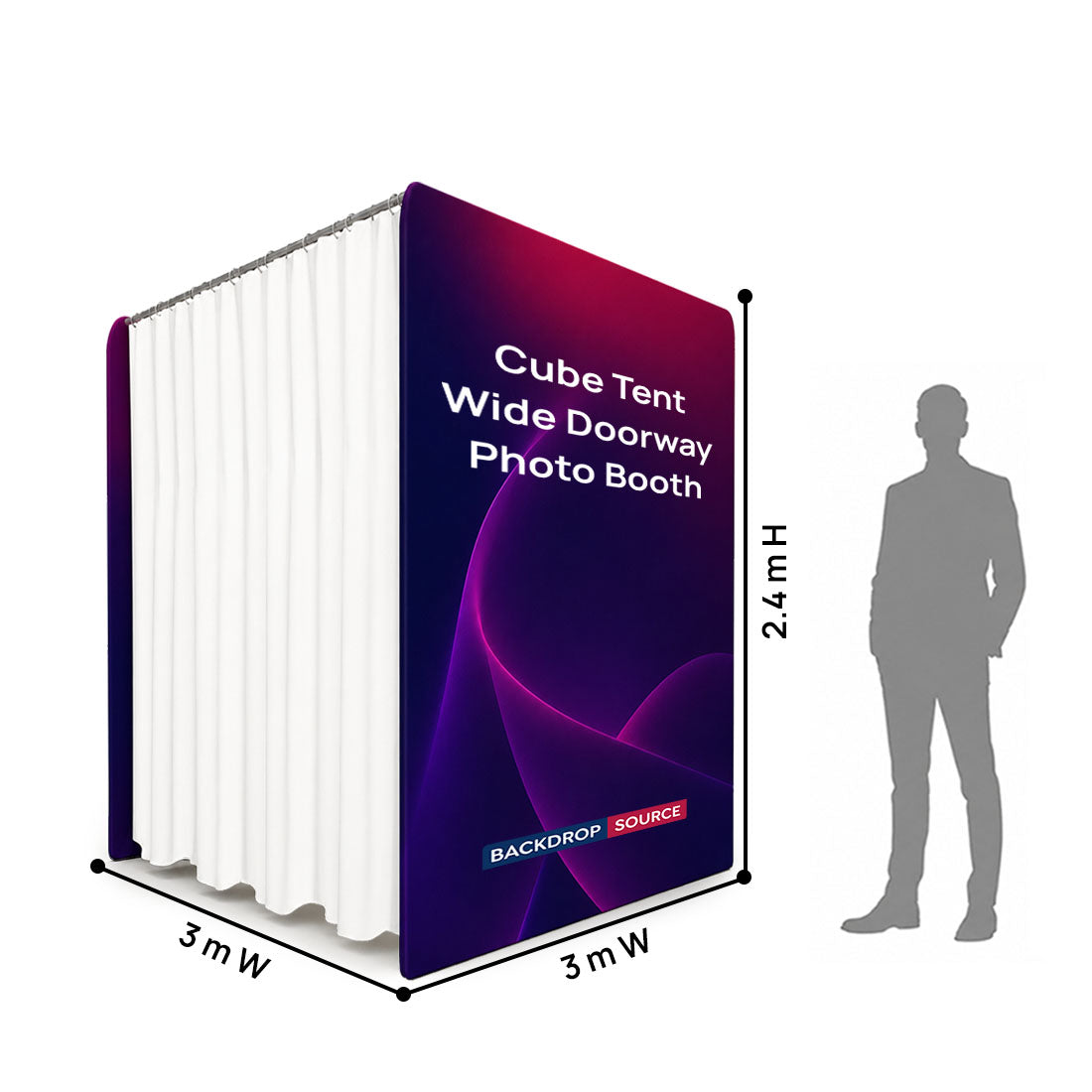 Cube Tent- Wide Doorway Photo Booth