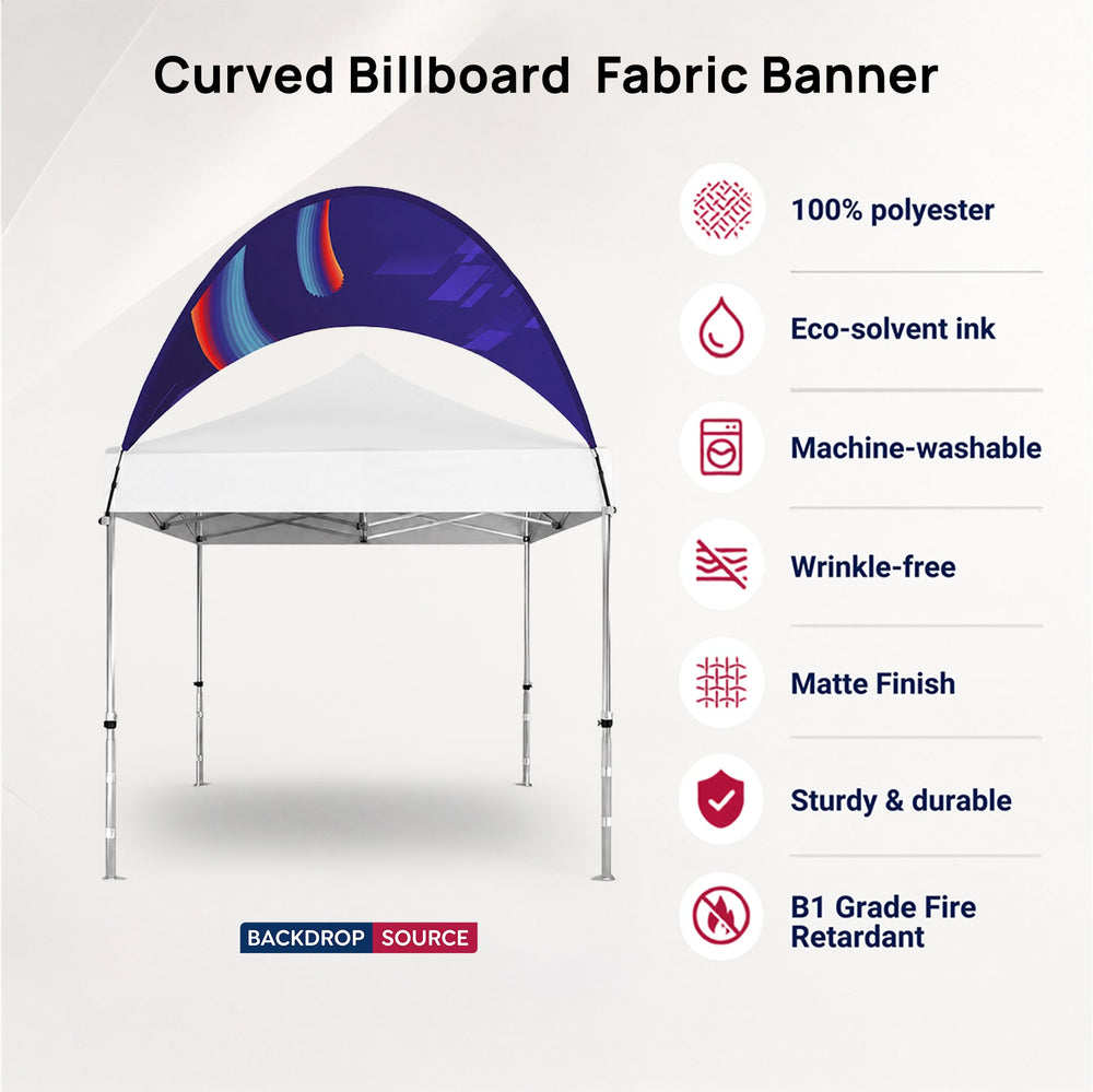 Curved Outdoor Billboard Fabric Banner (only billboard)