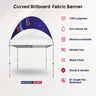 Curved Outdoor Billboard Fabric Banner (only billboard)