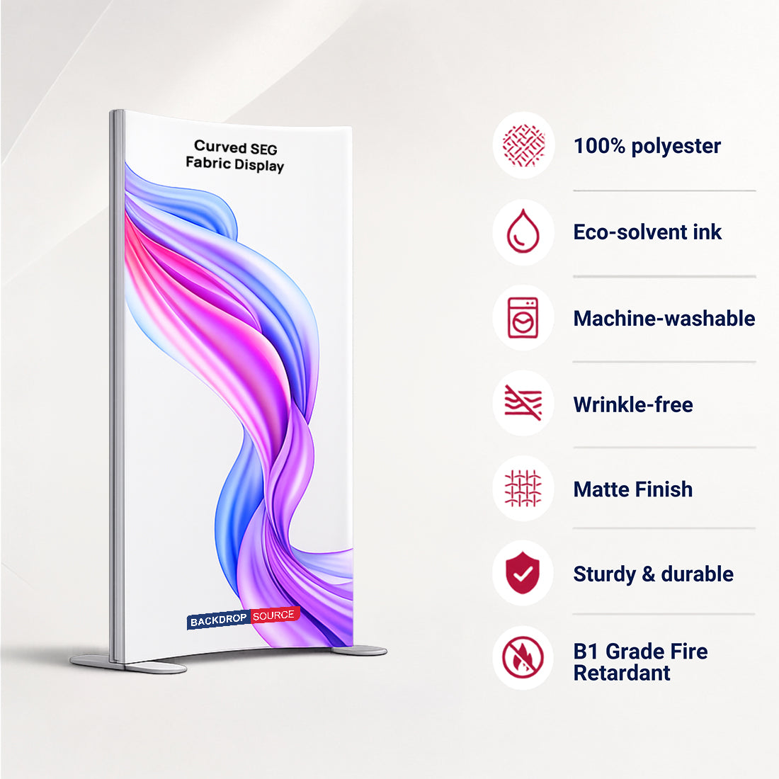 Curved SEG Fabric Display