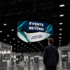 Curved Triangle Hanging Banner