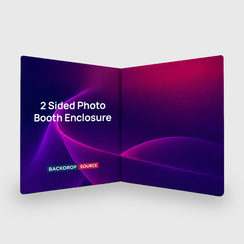Custom Printed 2 Sided Photo booth Enclosure