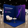 Custom Printed Trade Show Corner Booth (2 Walls)