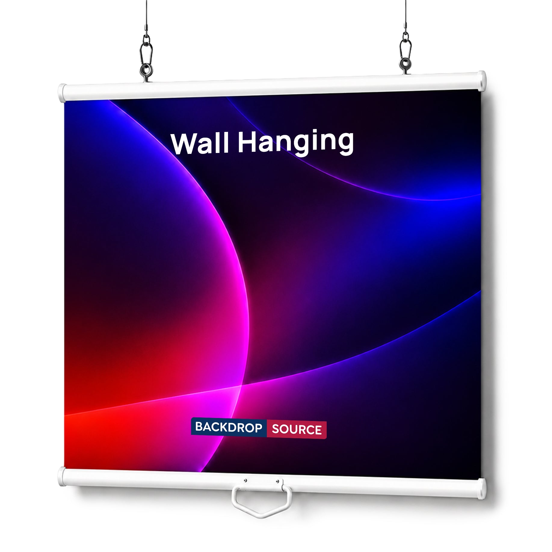 Custom Fabric Wall-Hanging Backdrop with Clamps