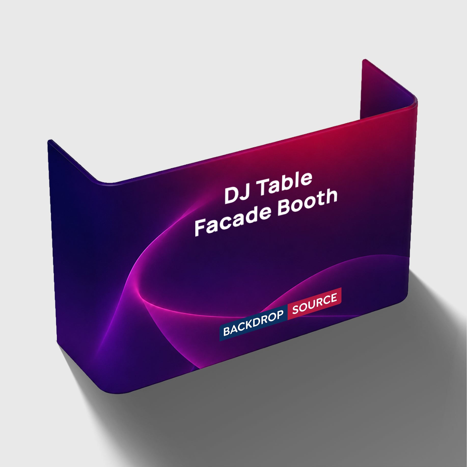DJ Table Facade Booth Backdrop Display