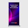 Double-screen Wide Base Fabric Roll Up Banner