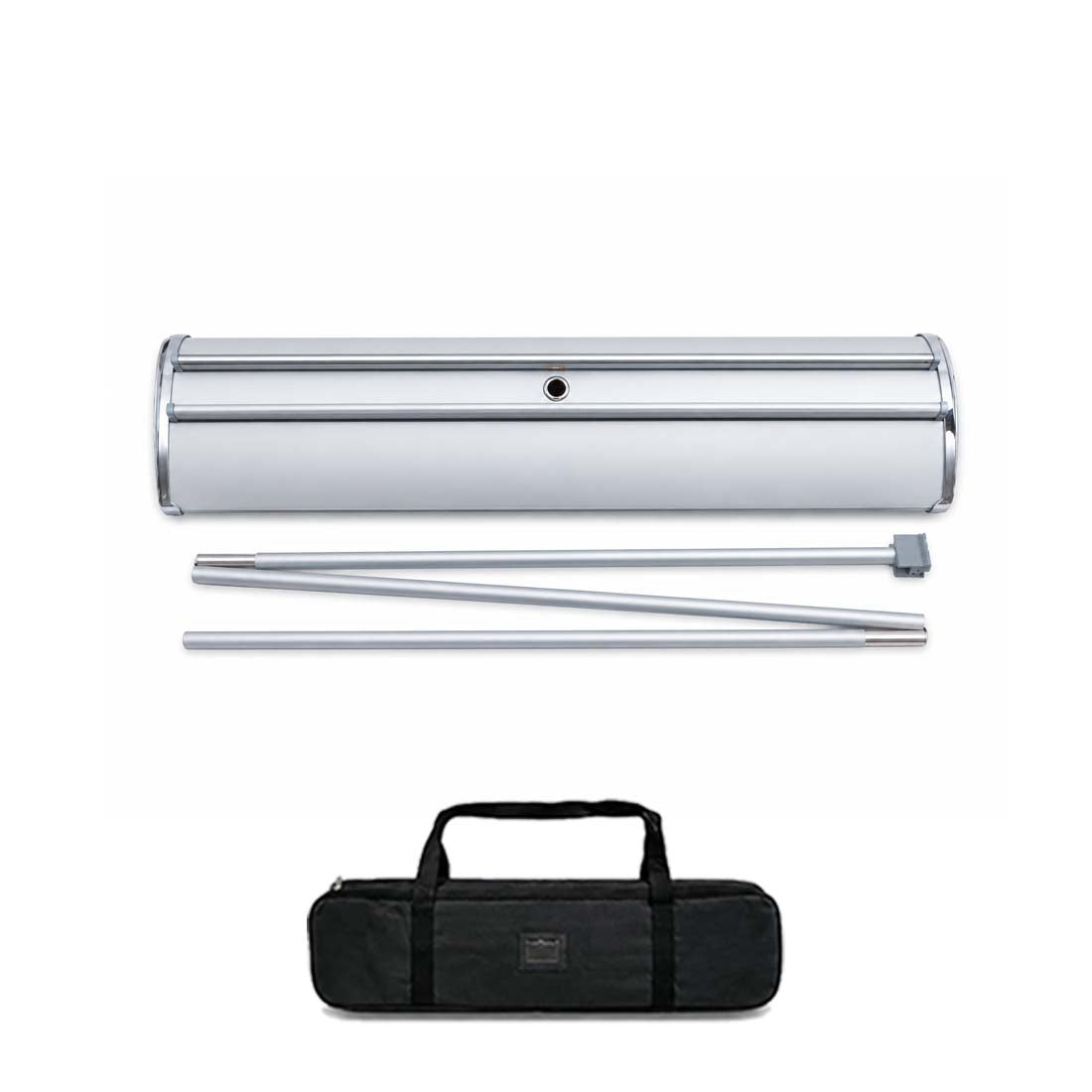 Double-screen Wide Base Fabric Roll Up Banner