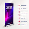 Double-screen Wide Base Fabric Roll Up Banner