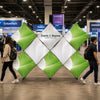 Double X Fabric GeoMetrix Pop Up Grid Display