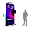 EZ Display Stand with Shelves & TV Mount