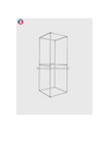 Modular EZ Cubic Fabric Tower Display