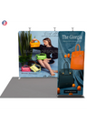 EZ Exhibit Essentials:3mx3m Booth Kit with Backwall and Banner Stand.