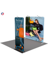 EZ Exhibit Essentials:3mx3m Booth Kit with Backwall and Banner Stand.