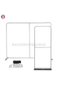 EZ Exhibit Essentials:3mx3m Booth Kit with Backwall and Banner Stand.