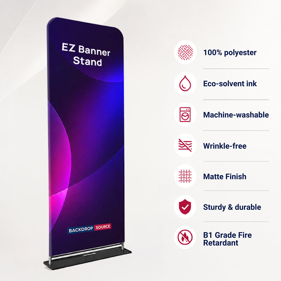 EZ Fabric Banner Stands for Trade Show Displays