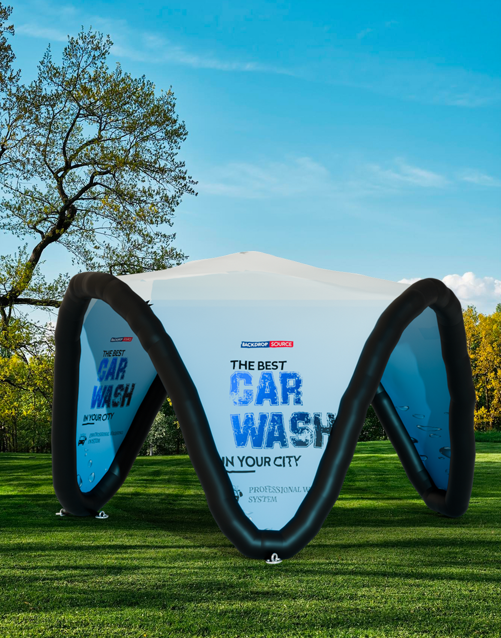 V - Arc Inflatable Tents.