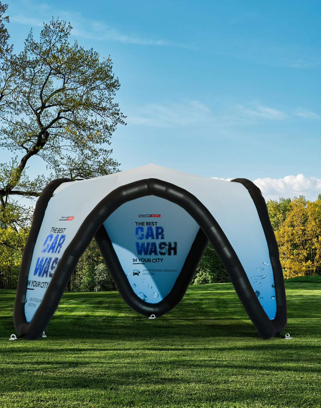 V - Arc Inflatable Tents.