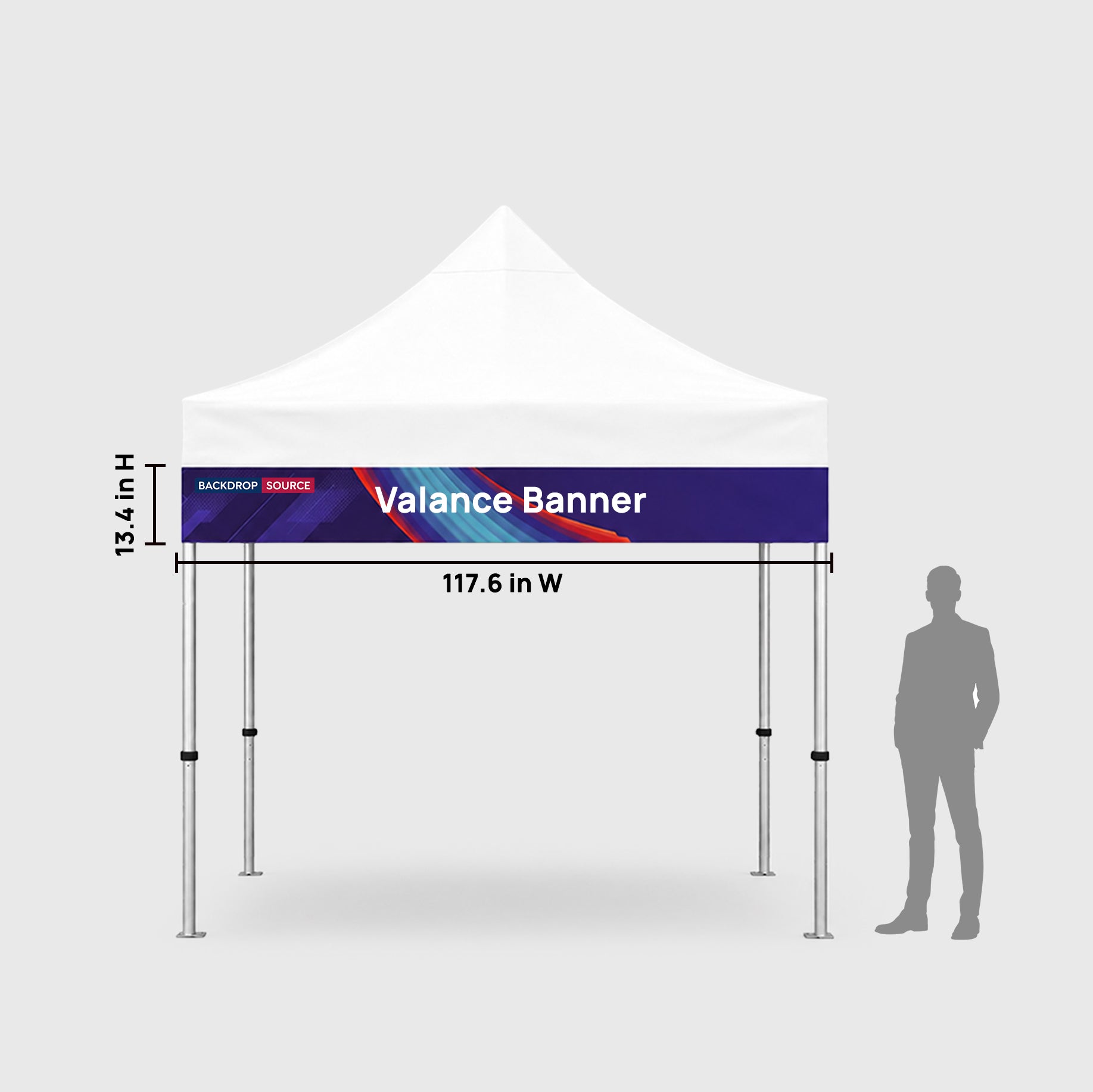 Fabric Canopy Tent Valance Banner