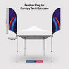 Fabric Feather Flag for Canopy Tents