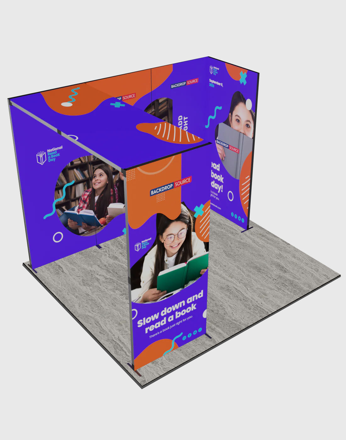 Beleg Display Foldable SEG Exhibition Display - Model 2