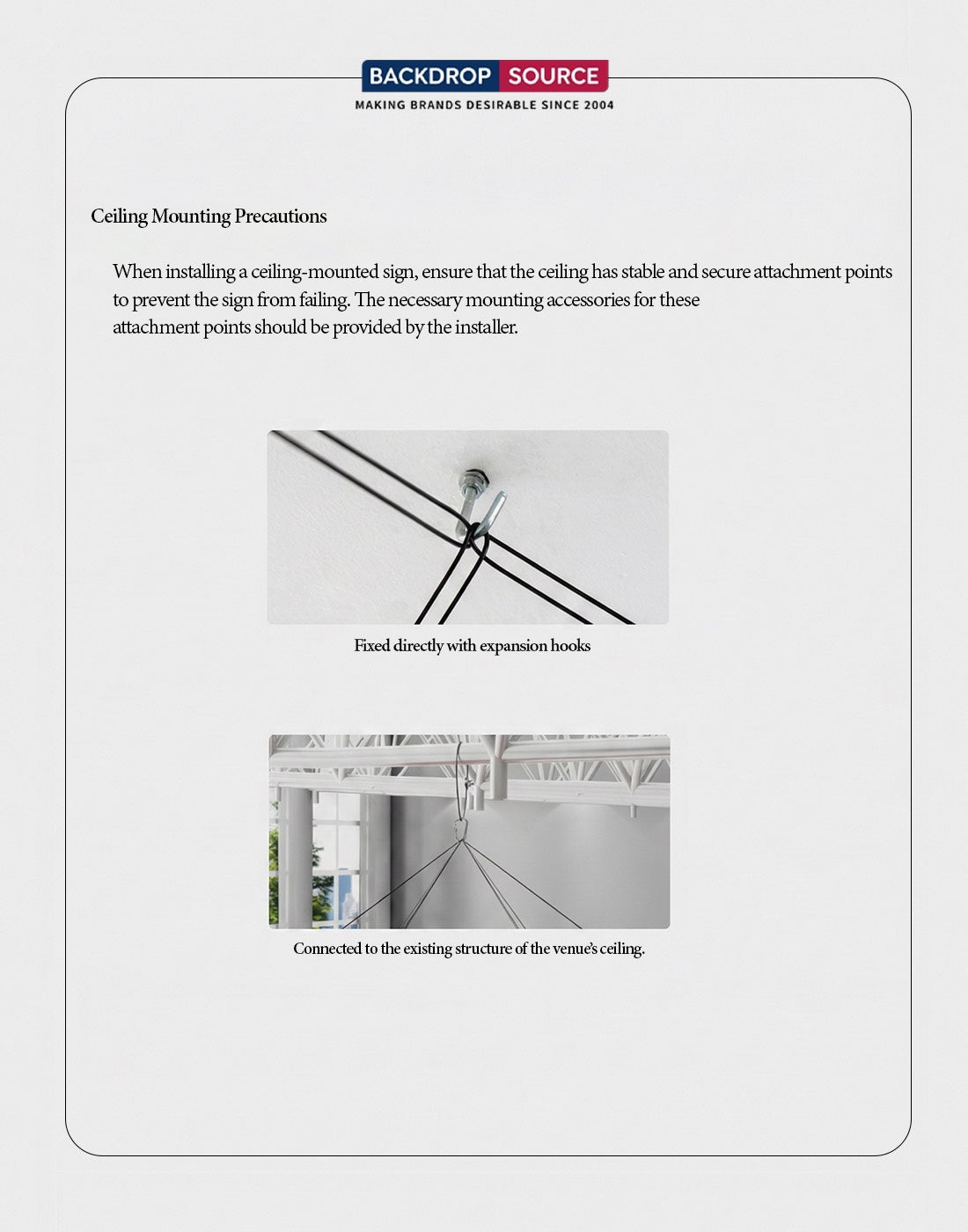 Sky Tube Circle Hanging Banner