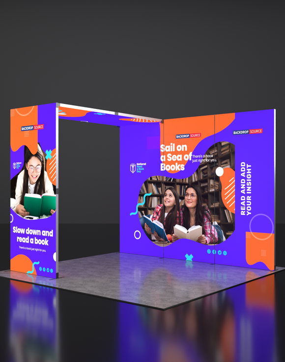 Foldable SEG Backlit Exhibition Display - Model 1