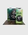 EZ Exhibit Essentials:3mx3m Booth Kit with Backwall and Banner Stand.