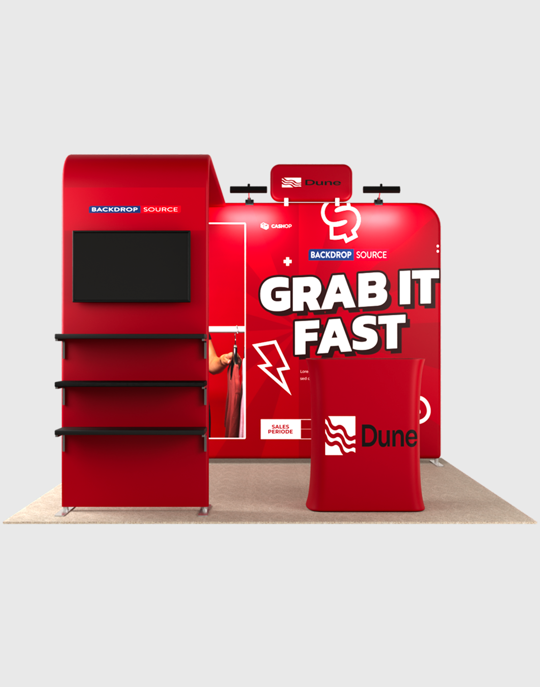Portable Exhibit Display 3m x 3m - Model 17
