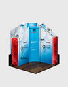 Magnetic Fabric Booth Display - Model 4 (4m x 4m)
