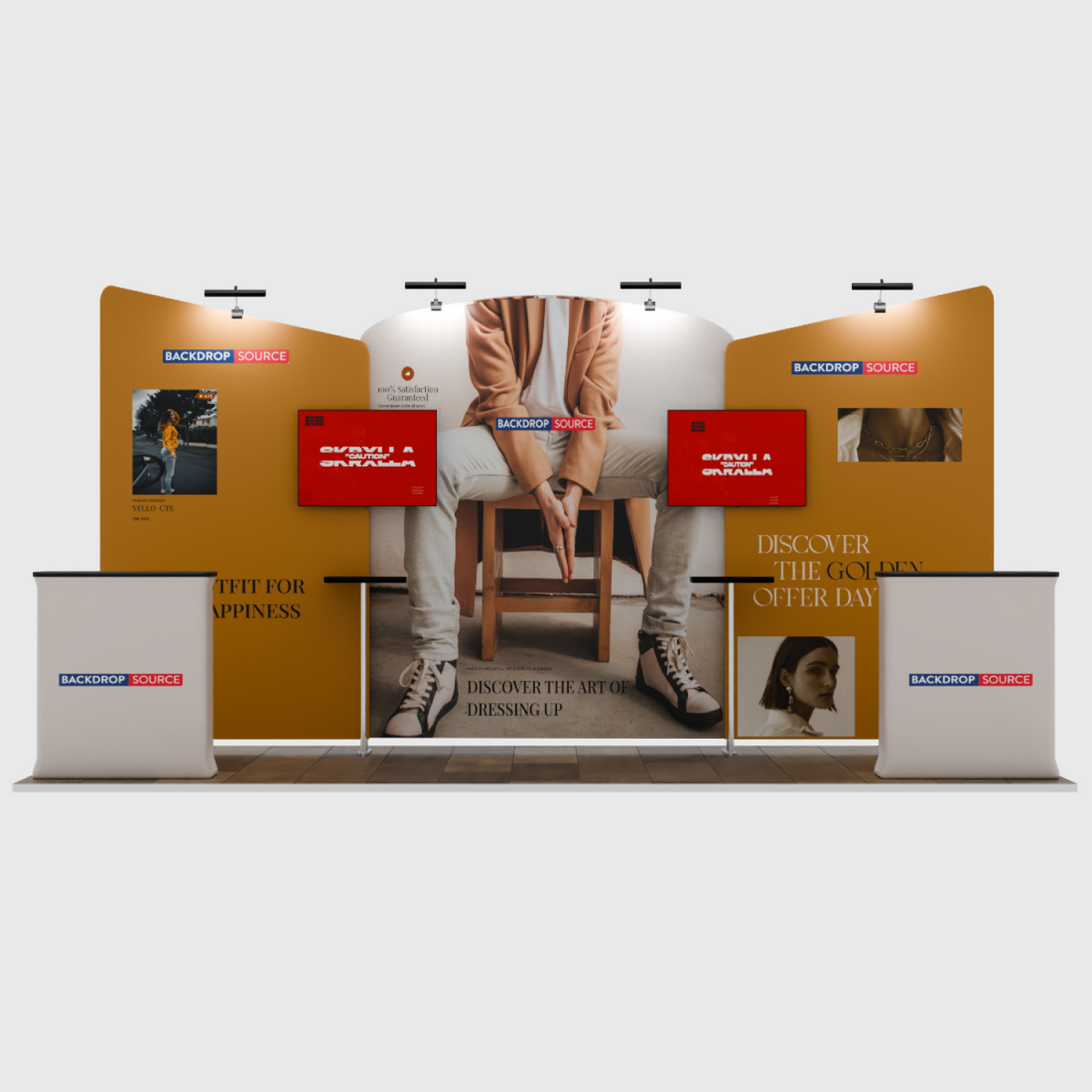Portable Exhibit Display 6m x 3m - Model 8.