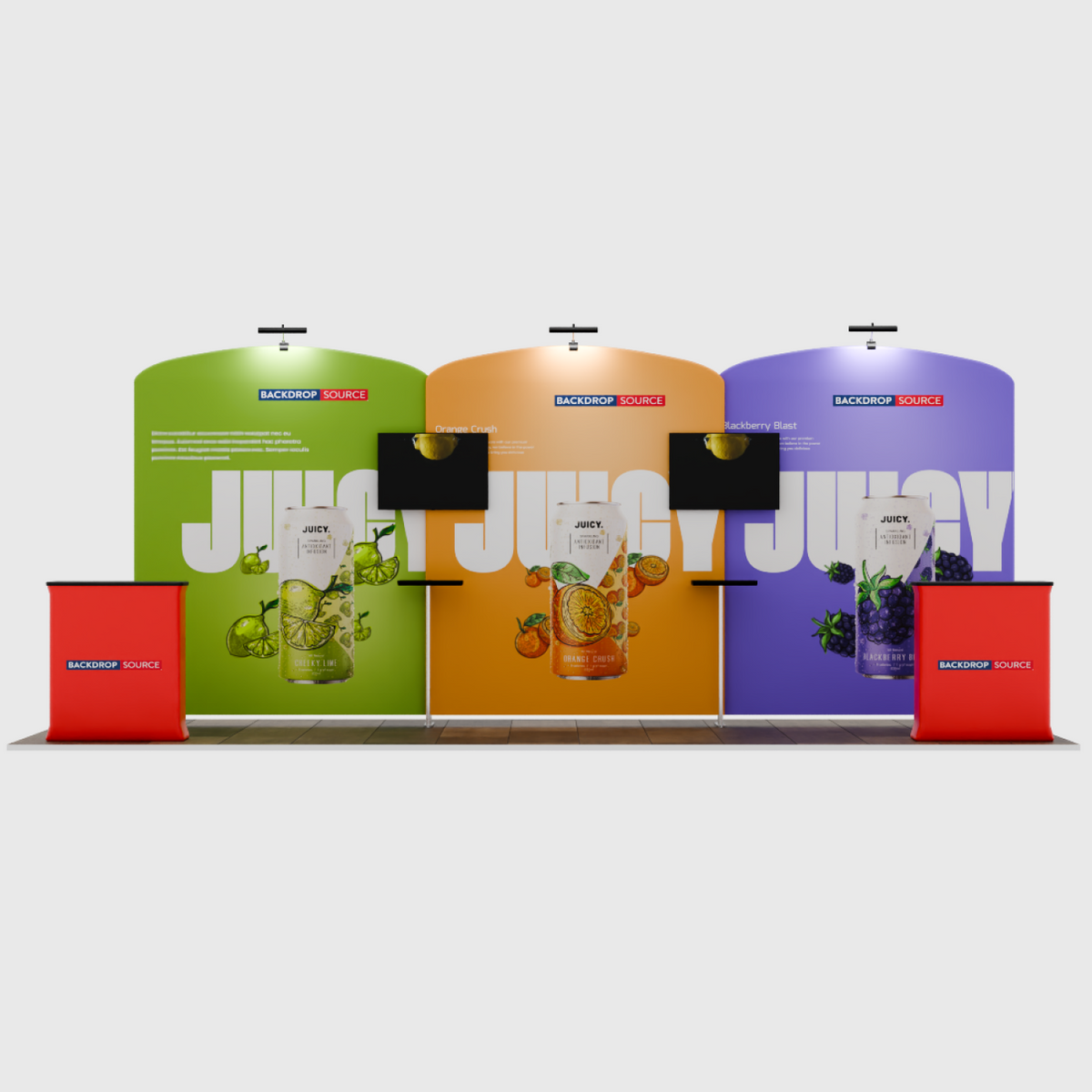 Portable Exhibit Display 6m x 3m - Model 11.