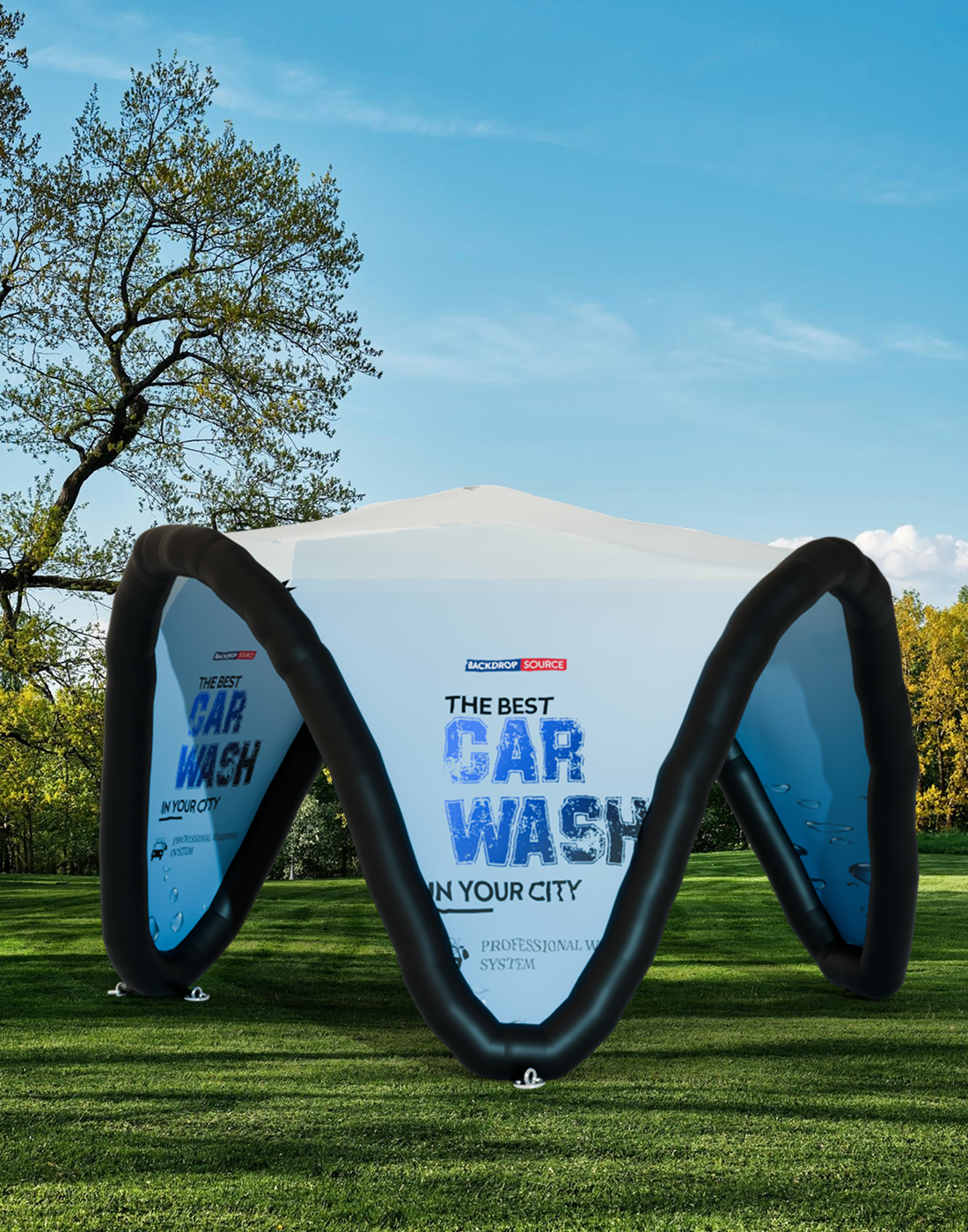 V - Arc Inflatable Tents.