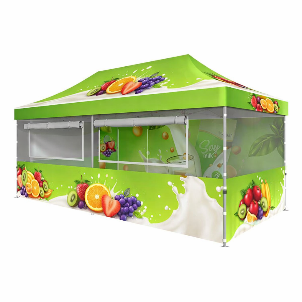 6m x 3m Fabric Food Booth Canopy Tent