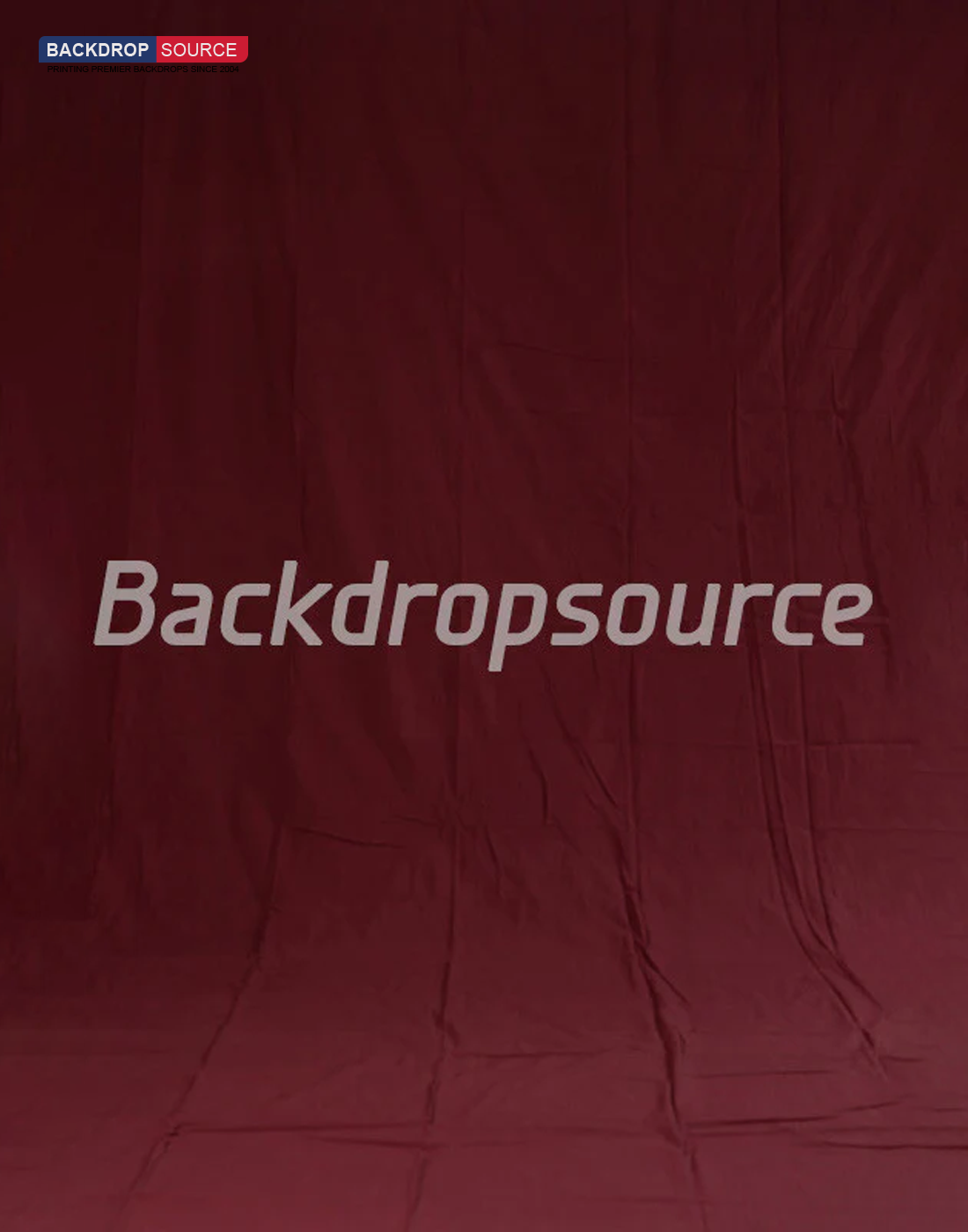 Solid Dark Red Photography Fashion Muslin Backdrop